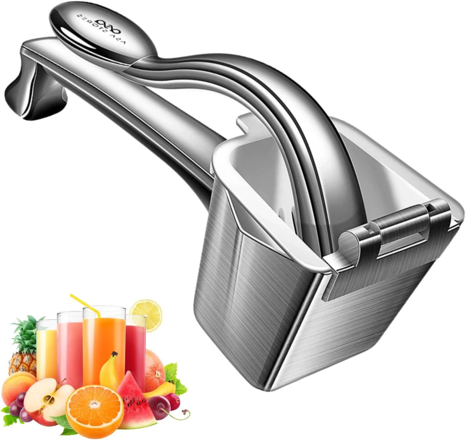 Heavy Duty Manual Lemon Squeezer – ASA ASA STORES 9.8” Stainless Steel Rust Proof-Ergonomic Handle Citrus Juicer Oranges,Easy Extraction-Seed Catcher Pour Spout-Easy To Clean-Garlic Press-Nutcracker Heavy Duty Manual Lemon Squeezer – ASA ASA STORES 9.8” Stainless Steel Rust Proof-Ergonomic Handle Citrus Juicer Oranges,Easy Extraction-Seed Catcher Pour Spout-Easy To Clean-Garlic Press-Nutcracker