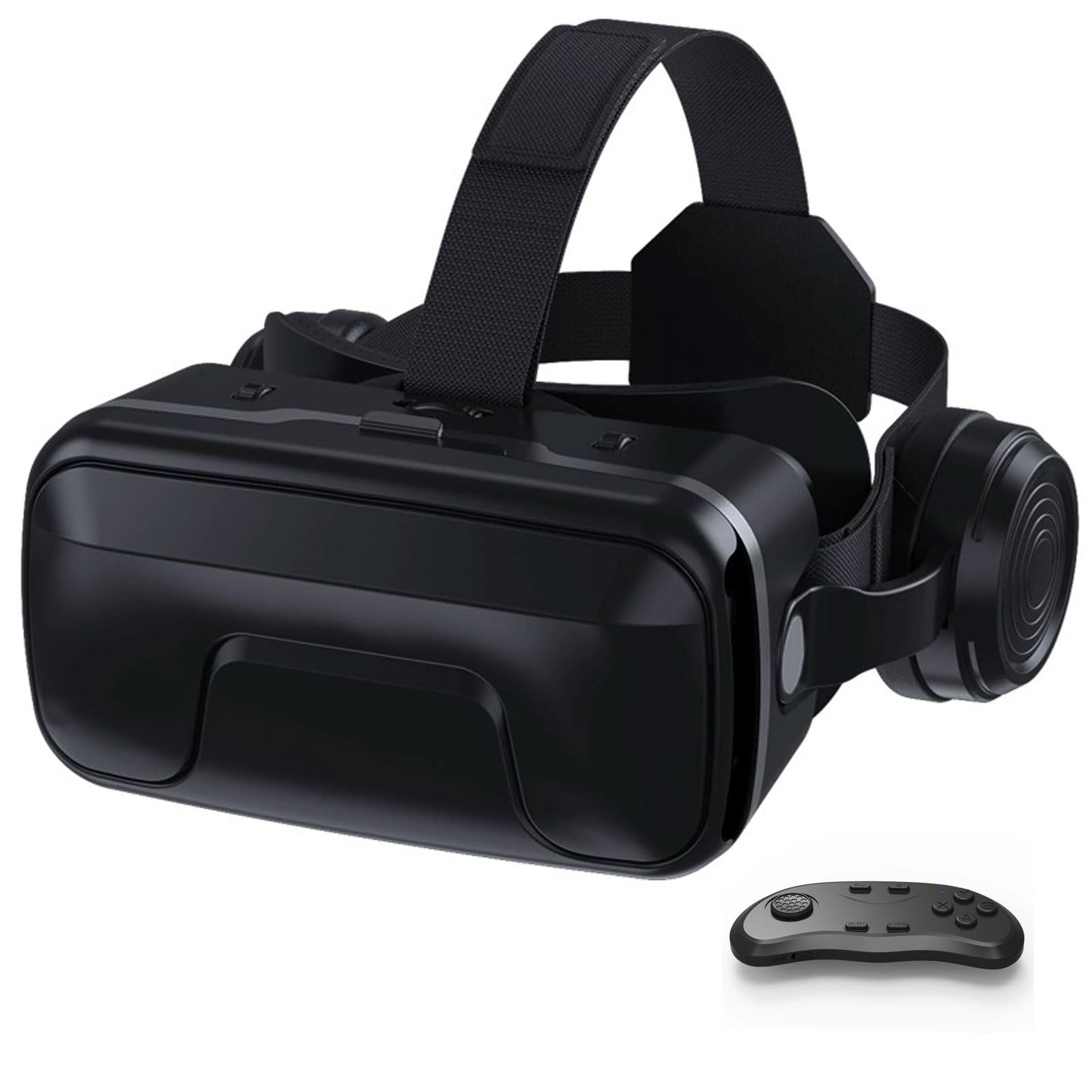 3D VR Gafas de Realidad Virtual, Gafas VR Auriculares con Lentes HD Anti luz Azul, Compatible con Smartphones de 4,7–6,6 Pulgadas, por Android/Phone, Regalo para niños y Familia(D)