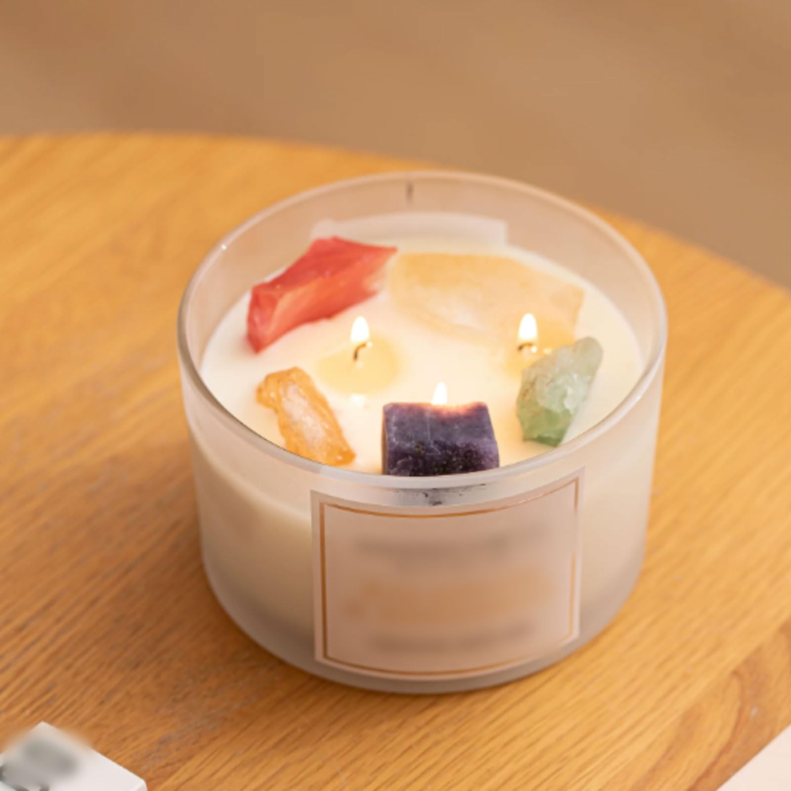 Exquisito Velas de vidrio hechas con cera de soja y aceites esenciales, velas en tarro de maracuyá y papaya, de larga duración, perfumadas for el hogar, 16oz meloso