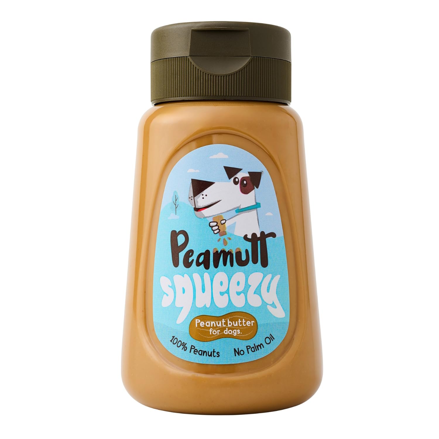 Peamutt Squeezy Peanut Butter Dog Treat 320g - Natural Dog Treat, High Protein, No Added Salt, Sugar or Palm Oil, Smooth Texture for Licki Mats & Stuffed Toys, Healthy Snack for All Dog Breeds