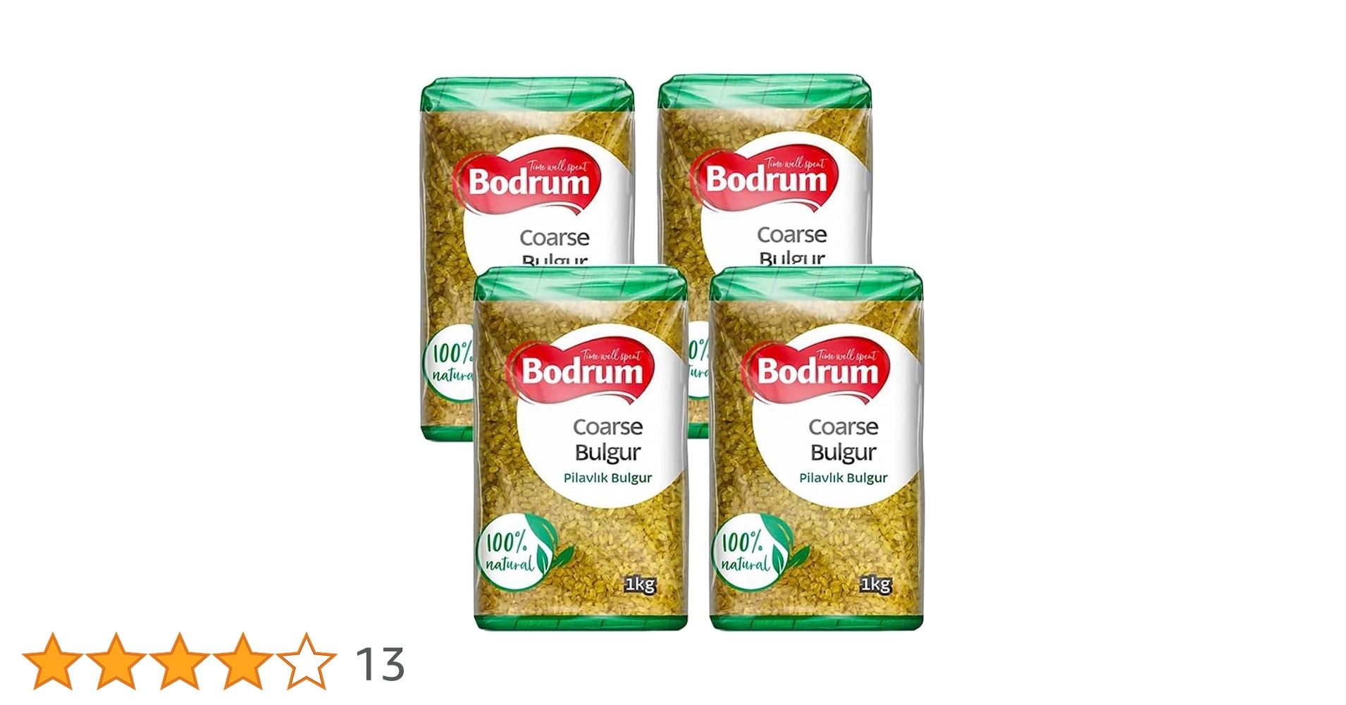 Bodrum Coarse Bulgur Wheat, 5 Kilograms, 100% Natural Unique Texture And Flavor (1 Pack