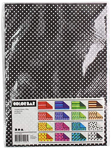 Color Bar Paper Assortment A4 21 x 30 cm Patterned 16 Assorted Sheets