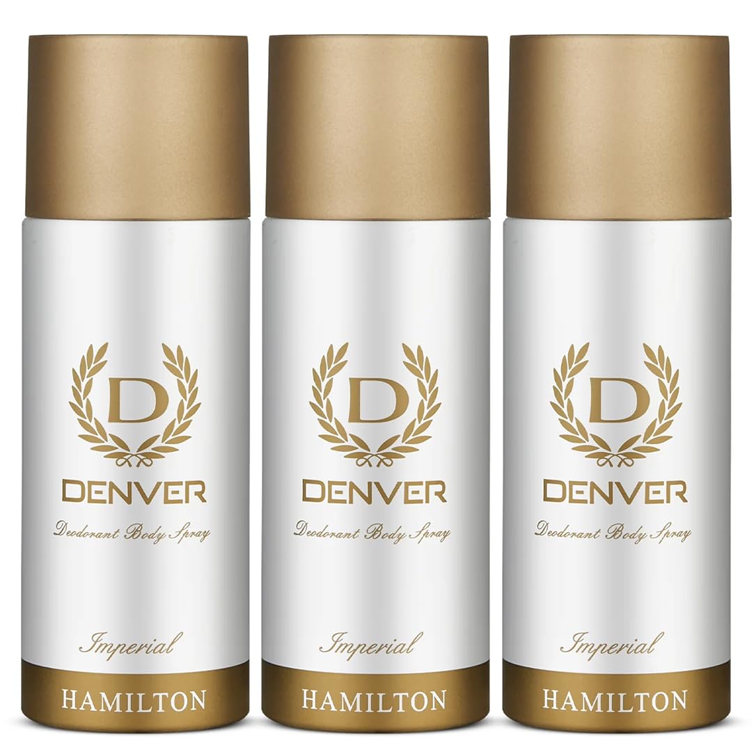 Hamilton Imperial Deo (Pack of 3) - 165ML Each | Long Lasting Deodorant Body Spray for Men
