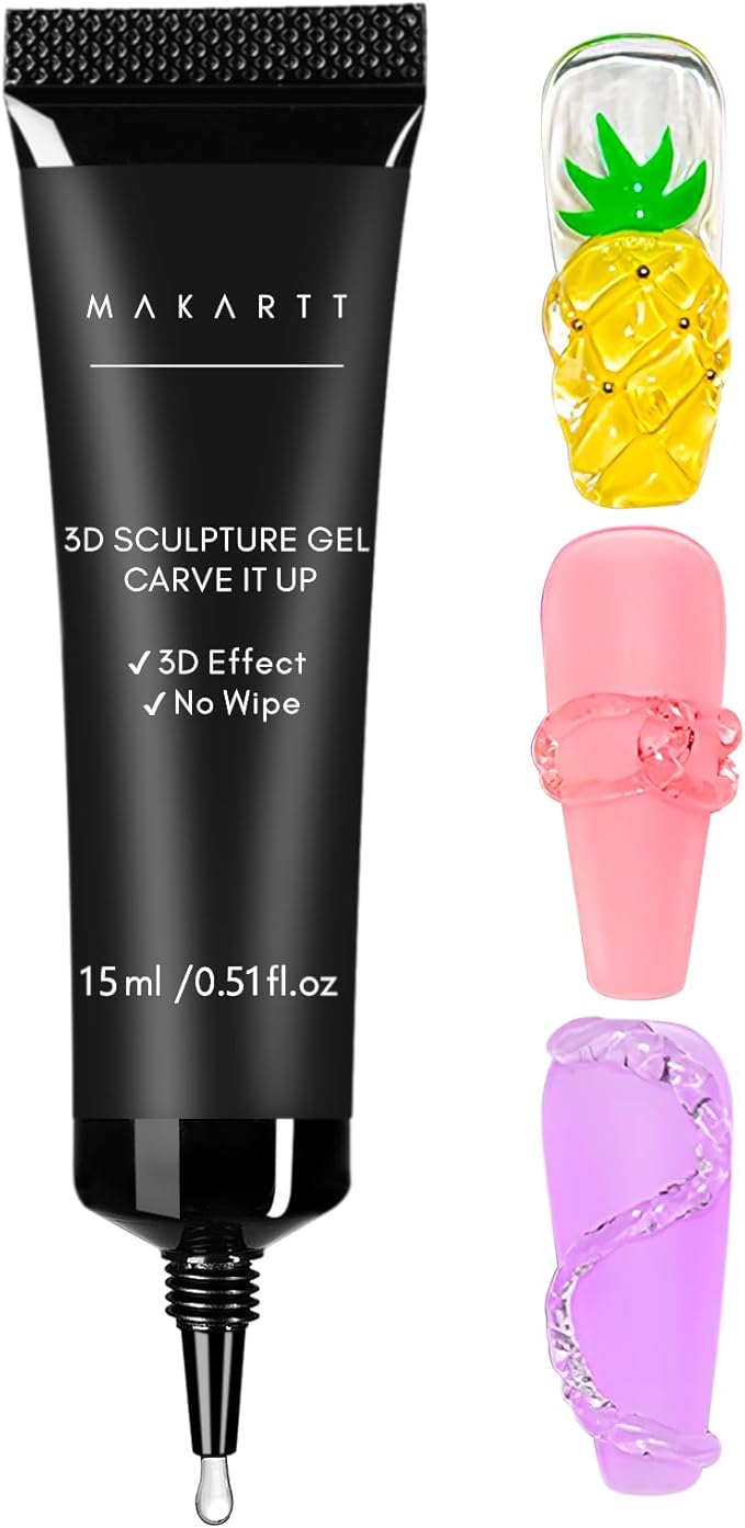 Makartt Sculpture Gel 3D Carving Gels, 3D Nail Gel Sculpting Gel for