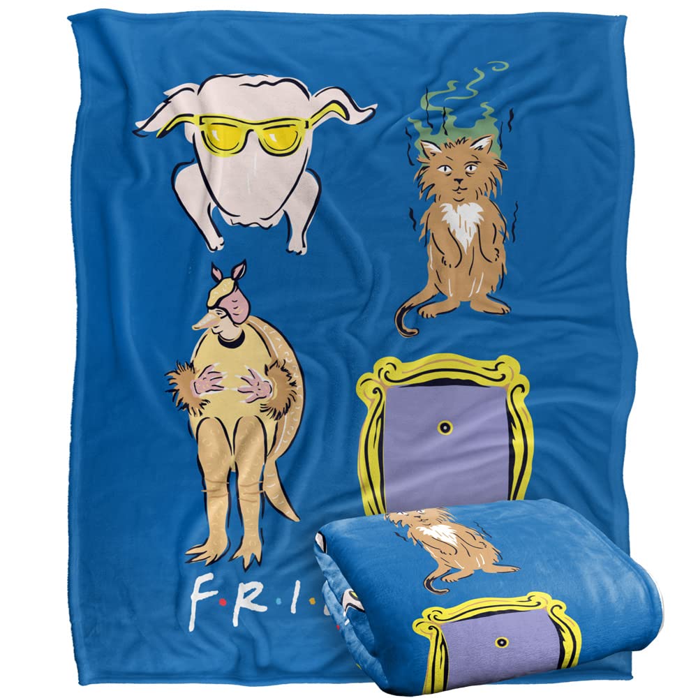 FRIENDS Symbols Officially Licensed Silky Touch Super Soft Throw Blanket 152 x 127 cm