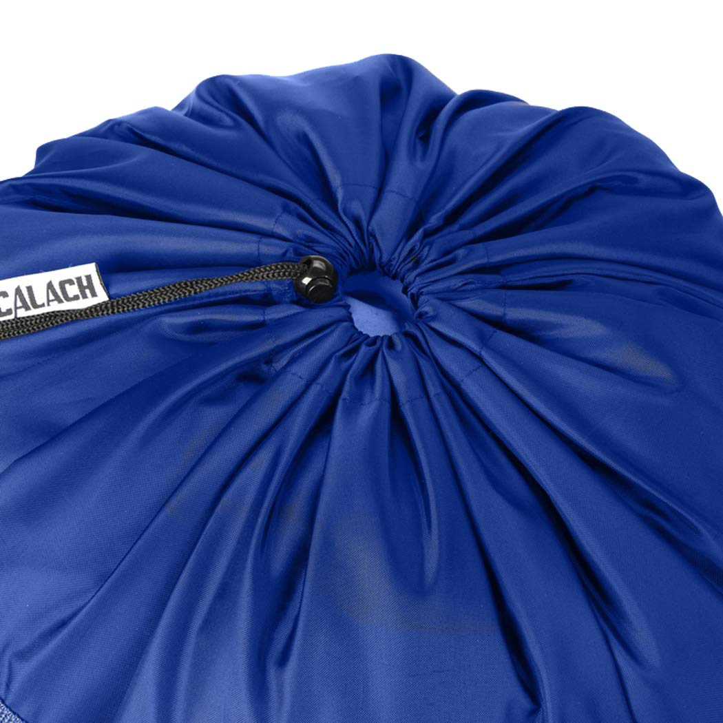 Mochila de lavandería de 27 x 34 pulgadas, resistente con correas de hombro, cierre de cordón, mochila plegable resistente para universidad, viajes, lavandería, apartamento (negro azul)