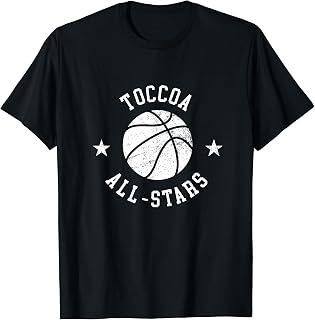 Toccoa Vintage All-Stars Retro 80s Basketball T-Shirt