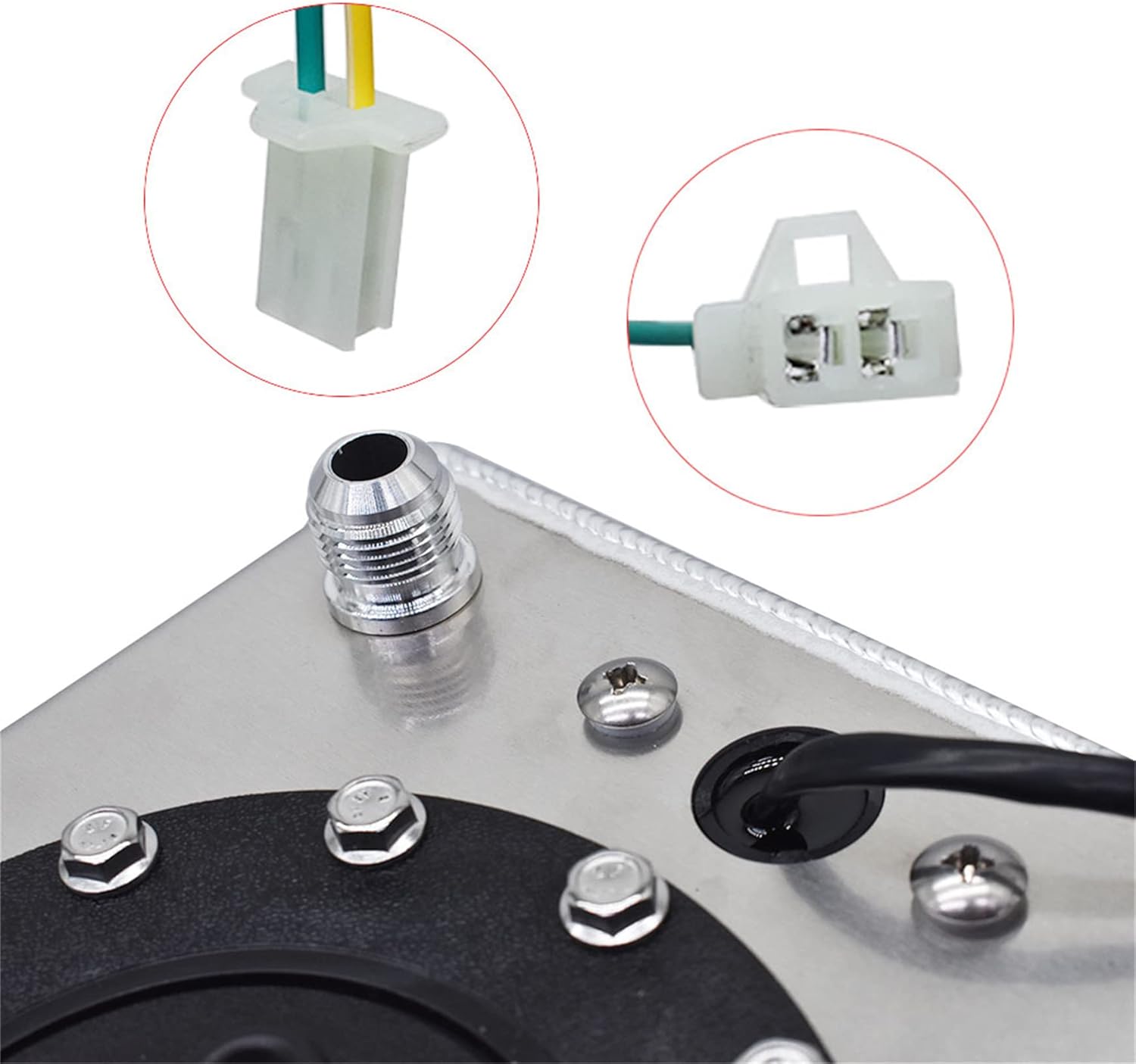 Silscvtt 2.5 Gallon Fuel Cell Tank 10L Street/Drift/Strip Racing Drift W/Level Sender Silver