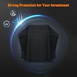 Couverture de gril robuste pour Napoléon Rogue 425 Series et 525 Series Grill, Protection contre les intempéries Couverture imperméable Noir