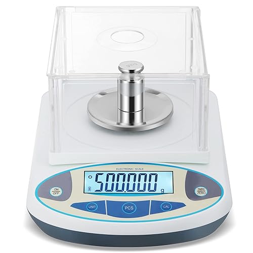 BAOSHISHAN Balanza electrónica analítica del laboratorio de la balanza de laboratorio de la precisión 1mg de la balanza electrónica de 17.64 oz0.00