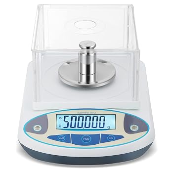 BAOSHISHAN 500g/0.001g Lab Scale Precision 1mg Analytical Electronic Balance Lab Balance for Micro Weighing 500g/1mg
