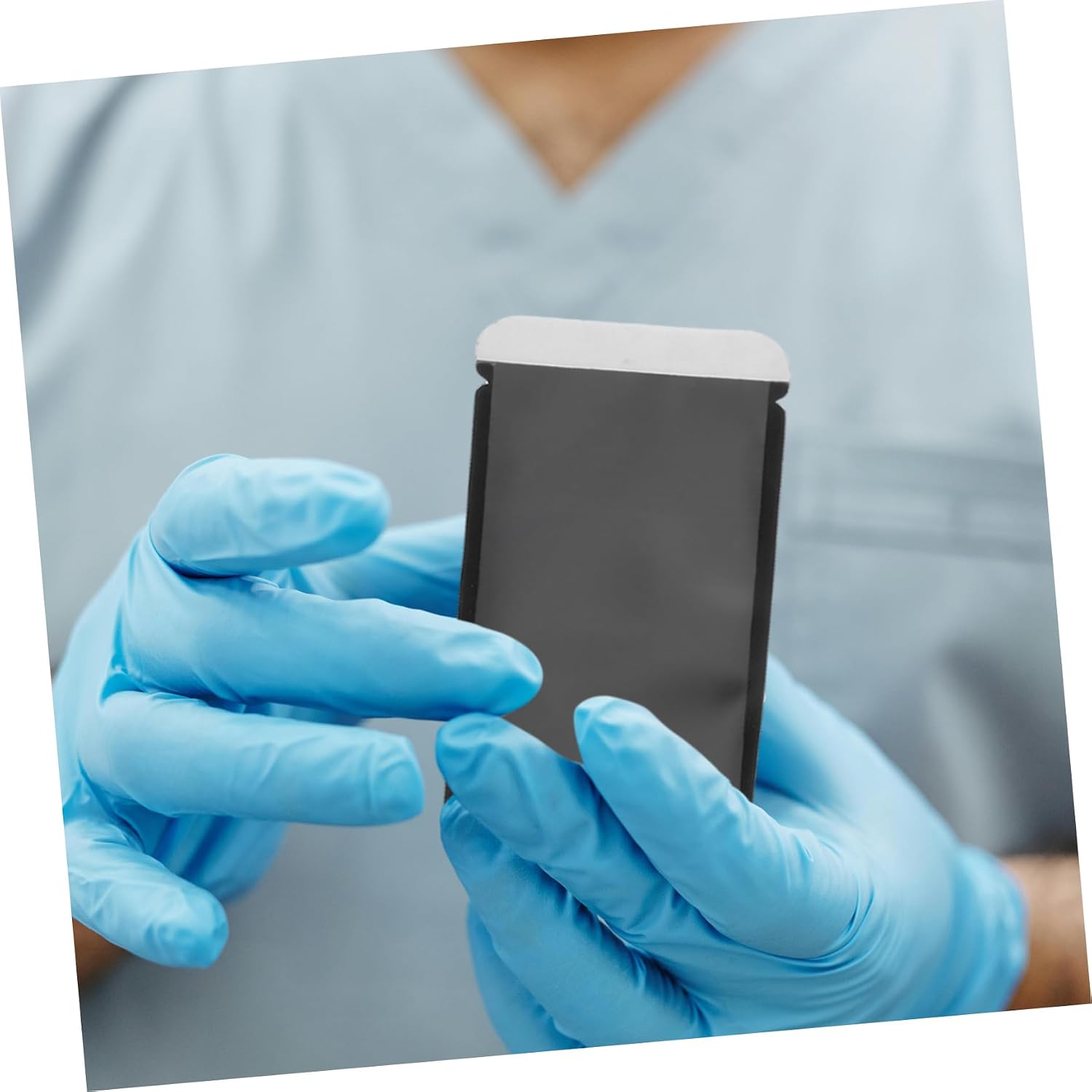 SOLUSTRE 100pcs IP Plate Covers for Imaging Teeth Bibs for Clinics and Beauty Salons Mix Each