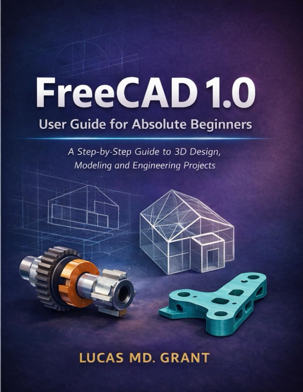 FreeCAD 1.0 User Guide for Absolute Beginners: A Step-by-Step Guide to 3D Design, Modeling and Engineering Projects