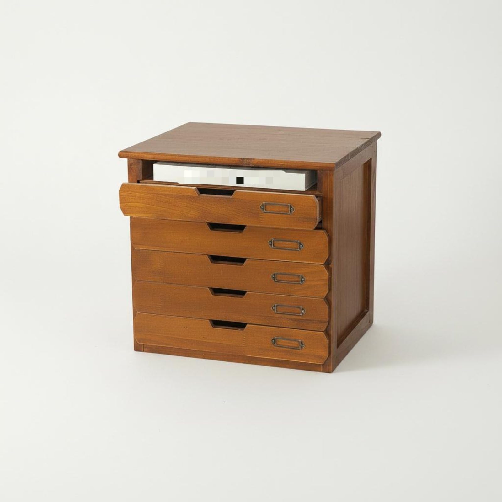 Gralara Scatola con Cassetti in Legno Multifunzione Portaoggetti in Legno con Cassetti Uso Ordinato Organizzazione Ufficio per Impiegati