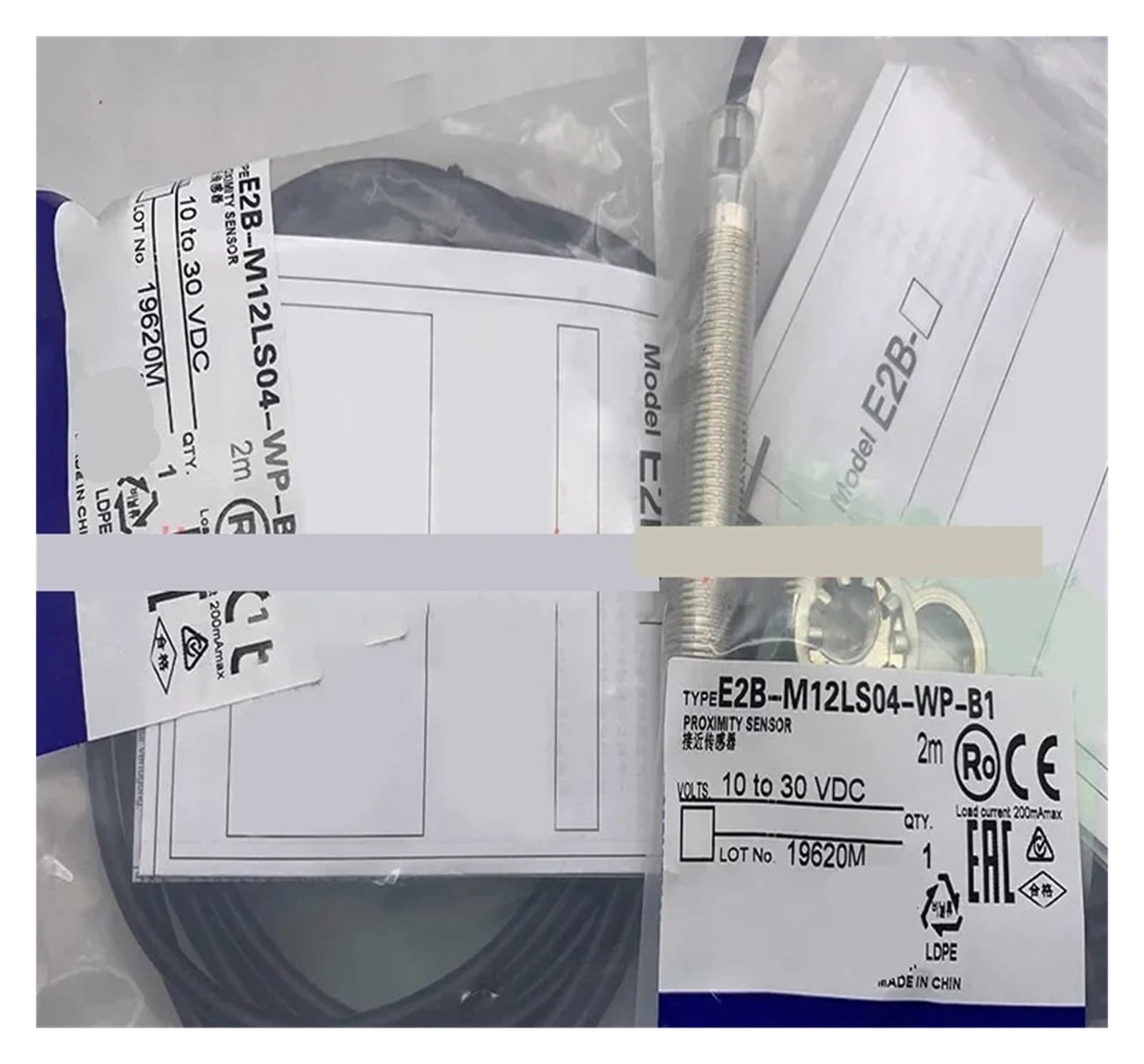 XDDQWSWA 3pcs proximity switch E2B-M12LS04-WZ-C1 E2B-M12LS04-WP-C1 E2B-M12LS04-WP-B1(E2B-M12LS04-WZ-C1)