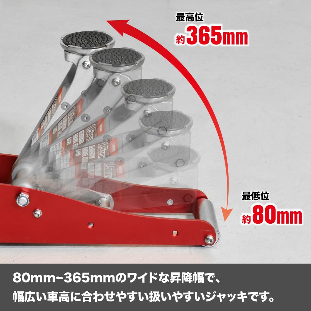 Amazon.co.jp: Astro Products 1.5 TON Aluminum Garage Jack GJ138