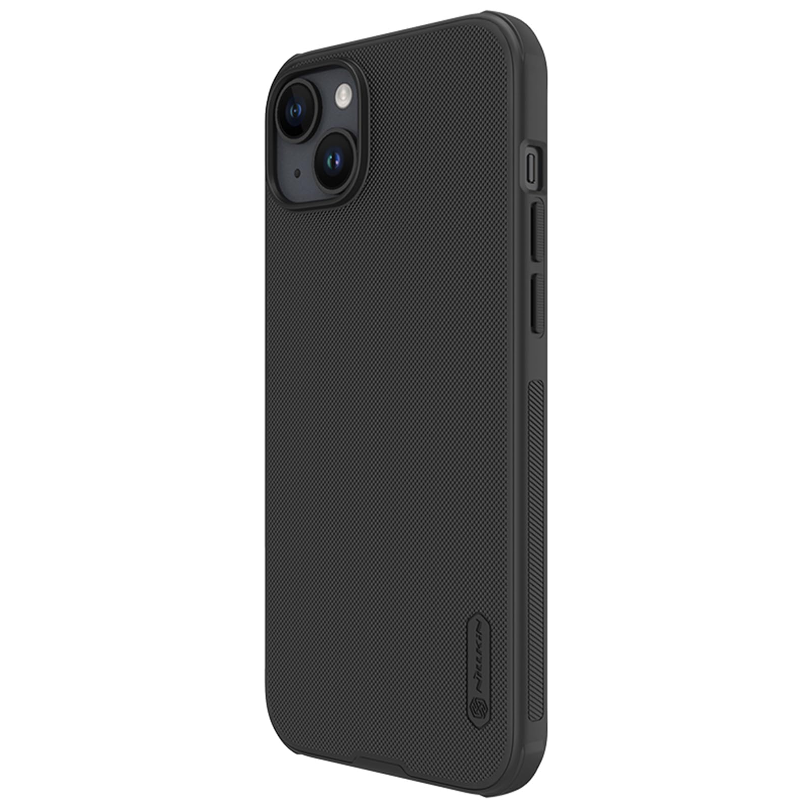 Nillkin Case for Apple iPhone 15 Plus (6.7" Inch) Super Frosted Shield Pro Hard Back Soft Border (PC + TPU) Shock Absorb Cover Raised Bezel Camera Protect PC Without Logo Cut Black