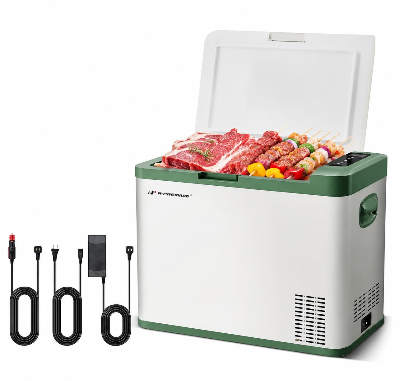 A-Premium MK35 1.2 cu ft Compact Freezer Green