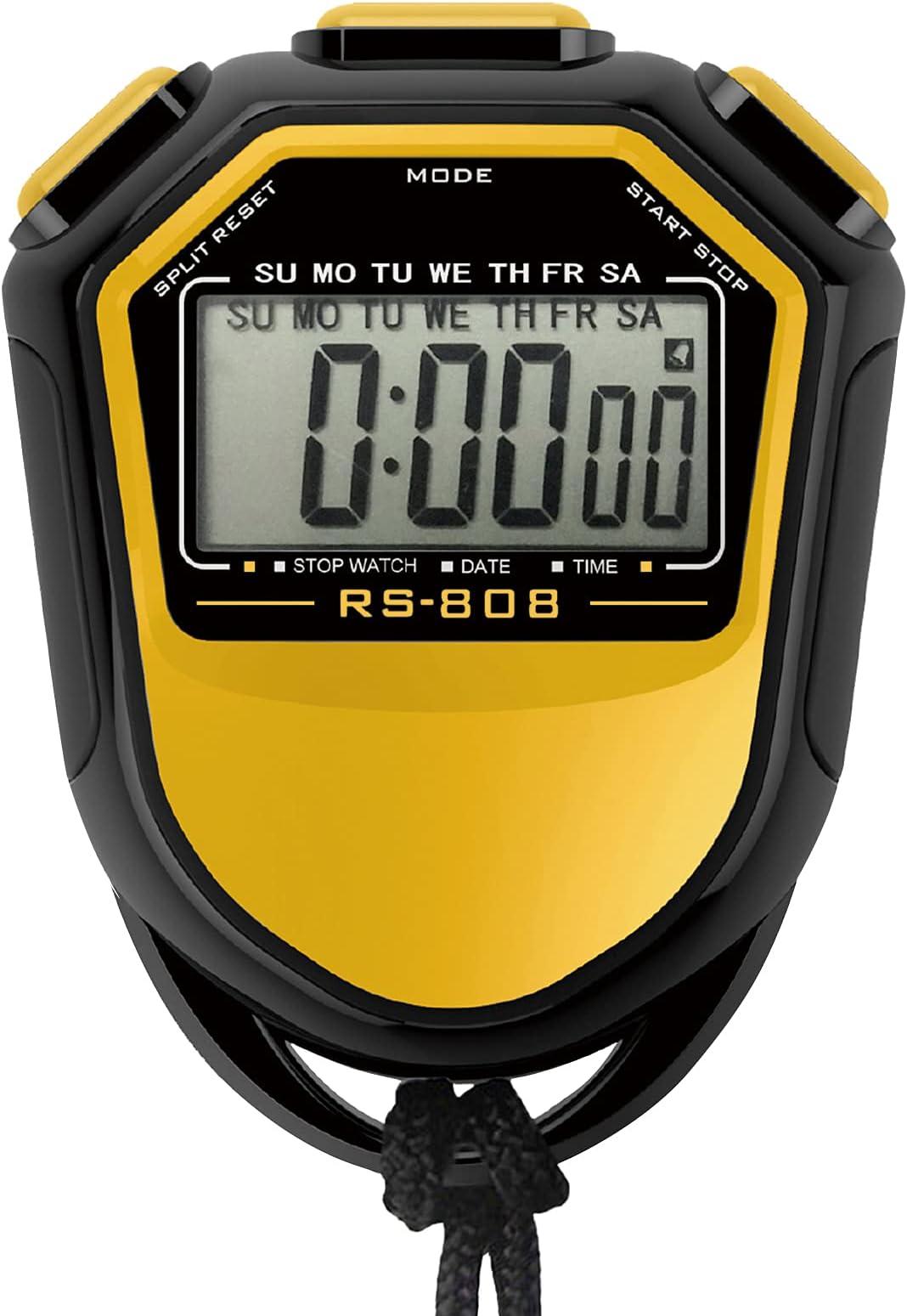 Waterproof Stopwatch Digital Handheld LCD Timer Chronograph Sports Counter with Strap for Swimming Running Football Training