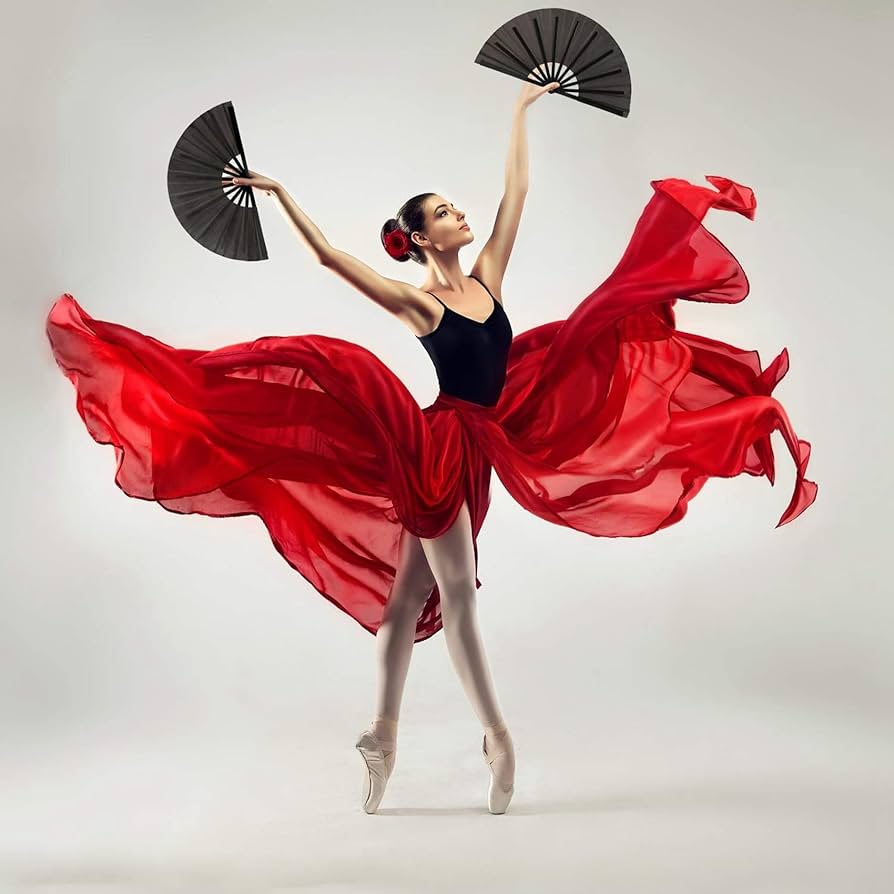 Amazon.co.jp: 20ピース 大扇子ナイロン布ハンドヘルド扇子カンフー