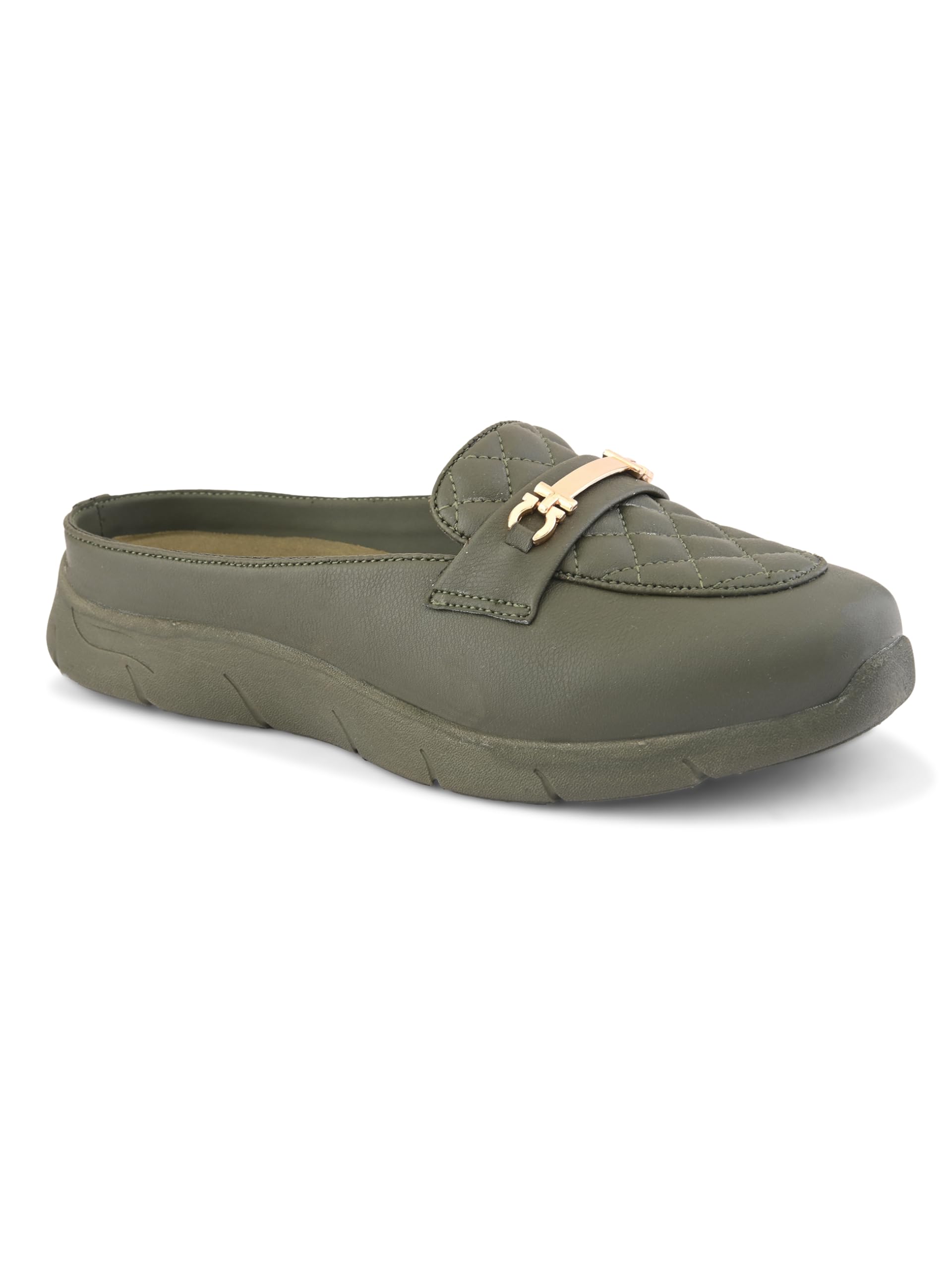 san frissco Women's Loafers Solid Slip-On Formal Shoes for Women with PU Upper & EVA Soft Cushioned Footbed Stylish | Lightweight, Comfortable & Trendy Office Footwear-picture-1