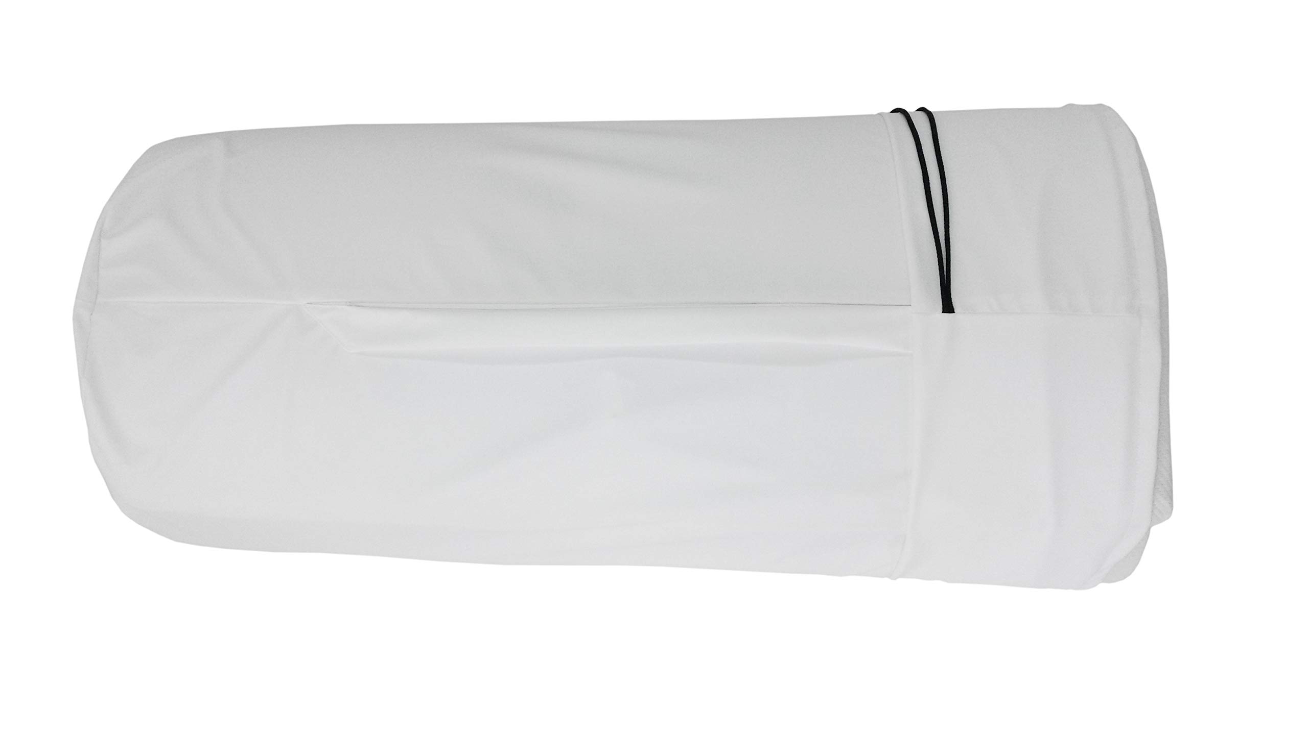Reise-Matratzenauflage; 6 cm Viscoschaum und Matchsack (Frottee weiß, weiß)