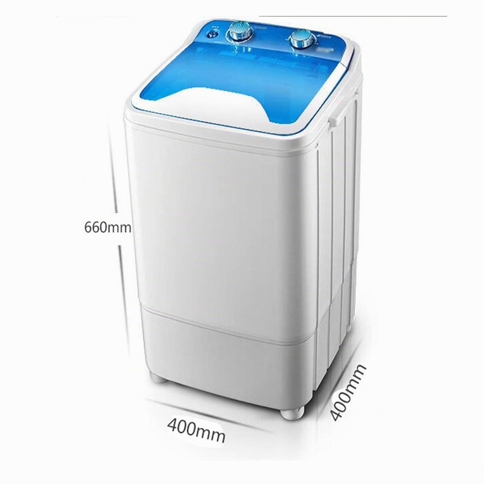 Hogar Mini Solo Barril Lavadora de Ropa Compacta Pequeña, Lavadora portátil de 7 kg, Lavado/Deshidratación Programada con Un Solo Clic, Deshidratación por Centrifugado, Limpieza Profunda (Gris)