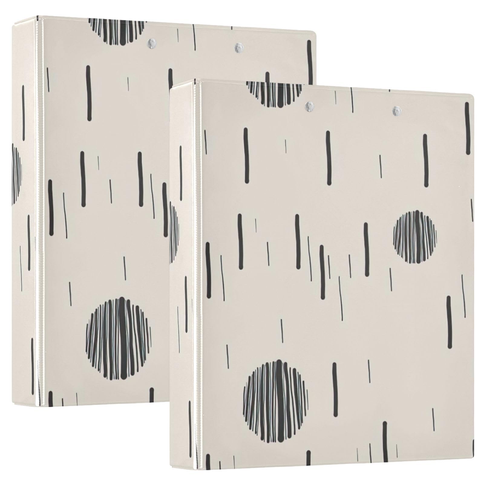 Trendy Polka Dot Beige Recipe Binders, 1 Pack Recipe Folder Organizer, Plastic Binders — image 1