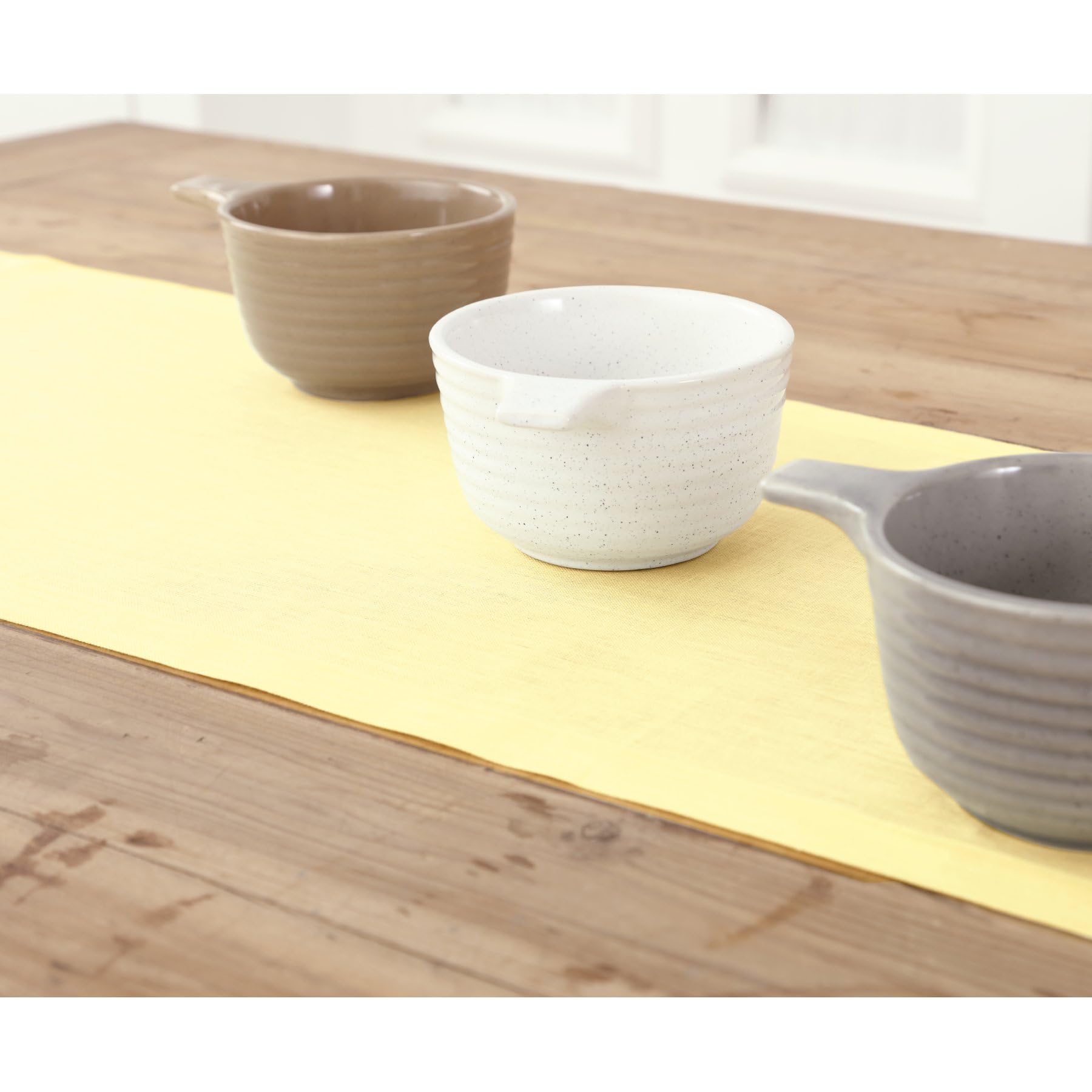 Solino Home Yellow Linen Table Runner 120 inches Long – 100% Pure Linen 14 x 120 Inch Extra Long Table Runner – Farmhouse Dining Table Runner for Spring, Easter – Fete