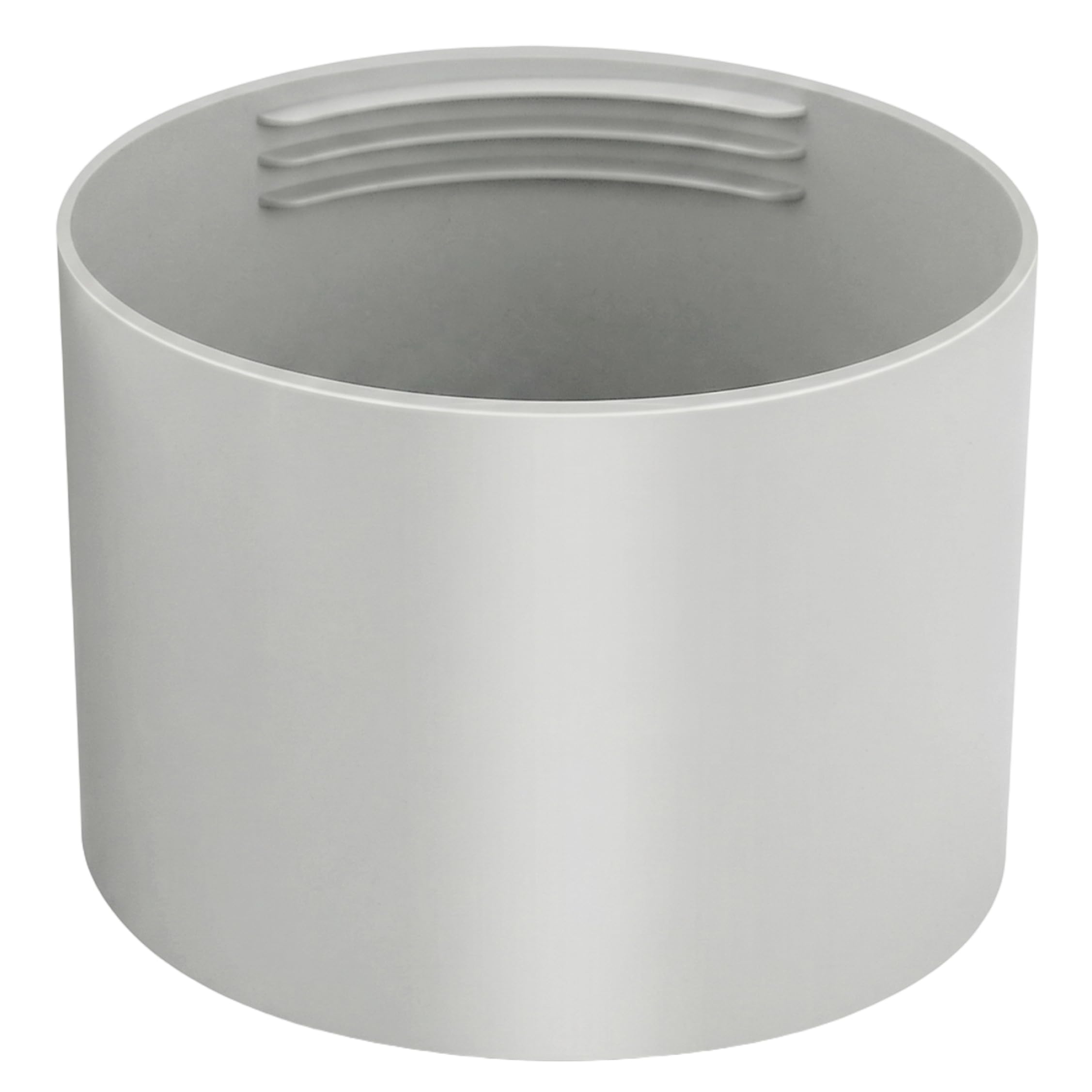Wilafury Portable Air Conditioner Exhaust Hose Adapter, Threaded Exhaust Hose Connector for Portable AC Extension Replacement, Gray, 150mm