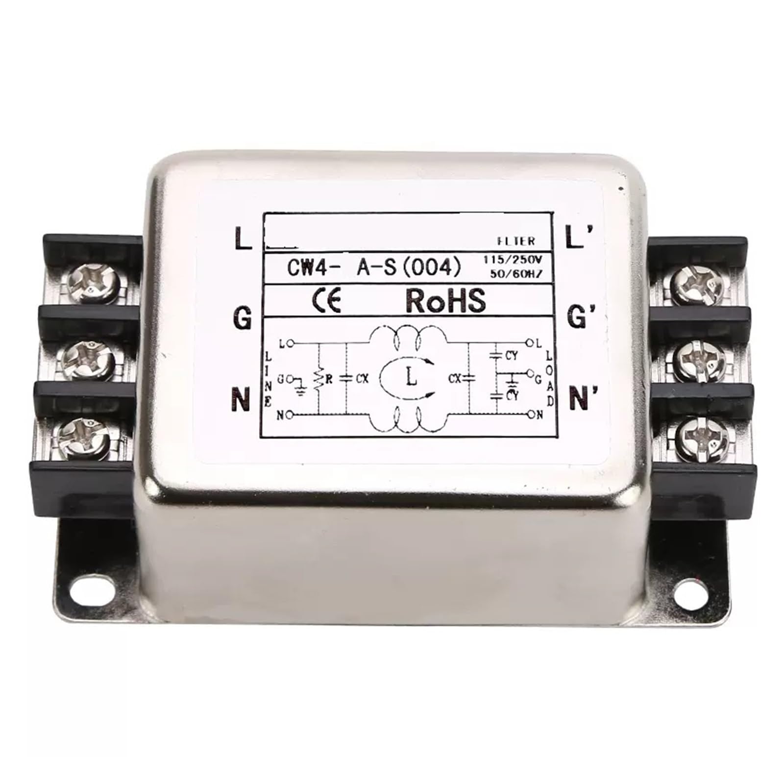 Bloc de jonction monophasé AC 220 V résout les faux contacts CW4-6A-S