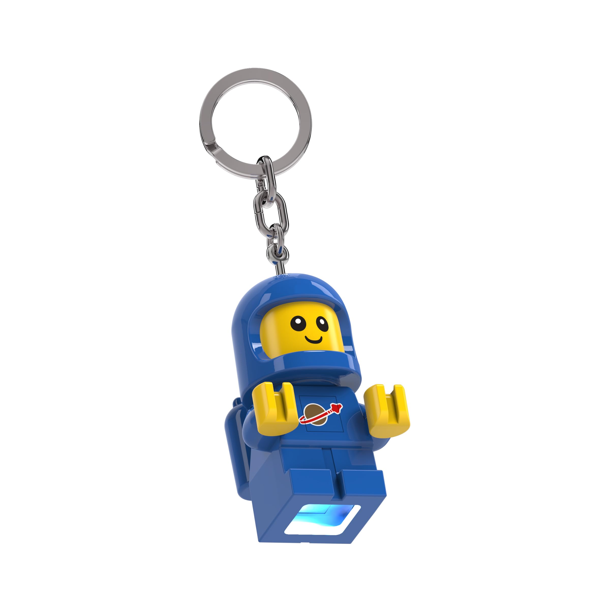LEGO Minifigures Keyring 5.7 cm Tall - Spacebaby (KE210H), Bag Charm with LED Light