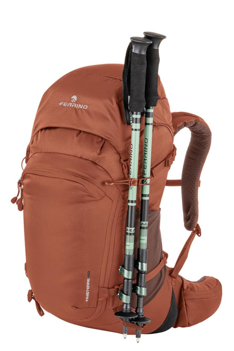 Ferrino Zaino Unisex Trekking FINISTERRE 30 (ROSSO, 30 LITRI)