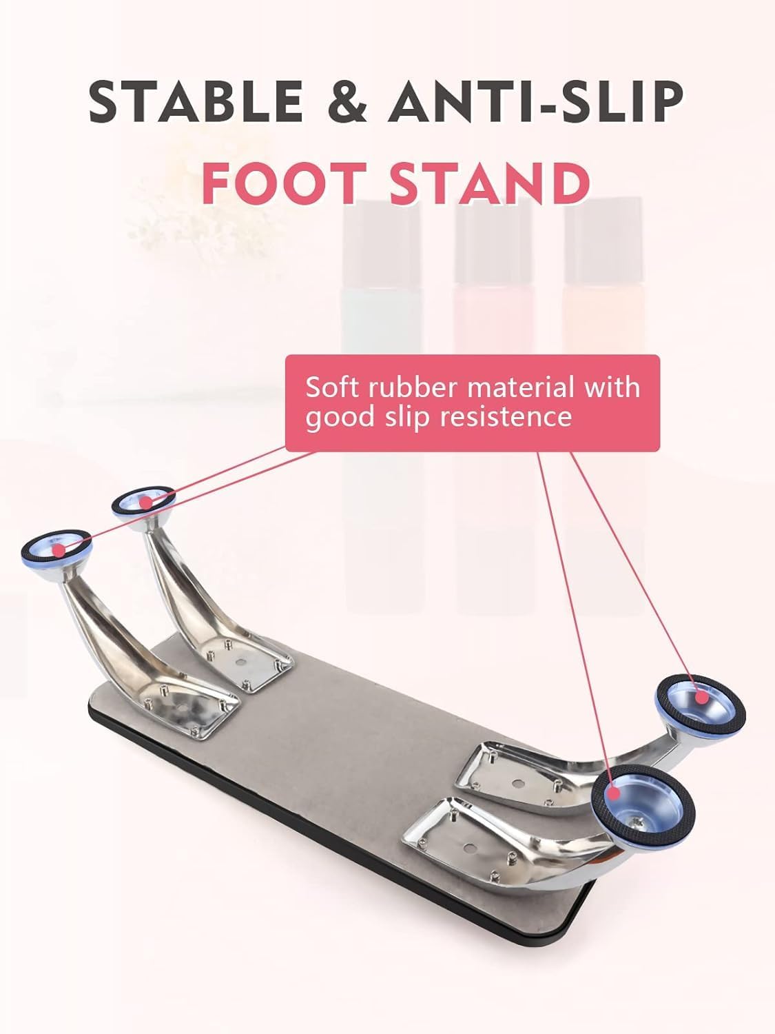 NIOFY Nail Arm Rest Cushion,Professional Adjustable Nail Hand Rest Stand for Acrylic Nails Hand Holder,Hand Pillow Stand with PU Leather Soft High-Density Sponge,Manicure Nail Tool (Multicolour) (Nail Arm Rest-1) 3
