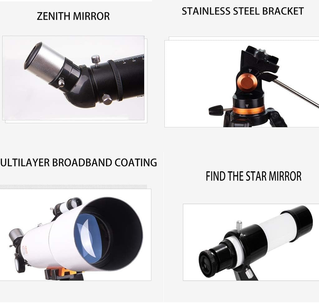 Telescope Scope,80MM Large Objective Lens,telescopes for Adults Astronomy,Telescope with Carry Bag and Tripod for Kids Beginner