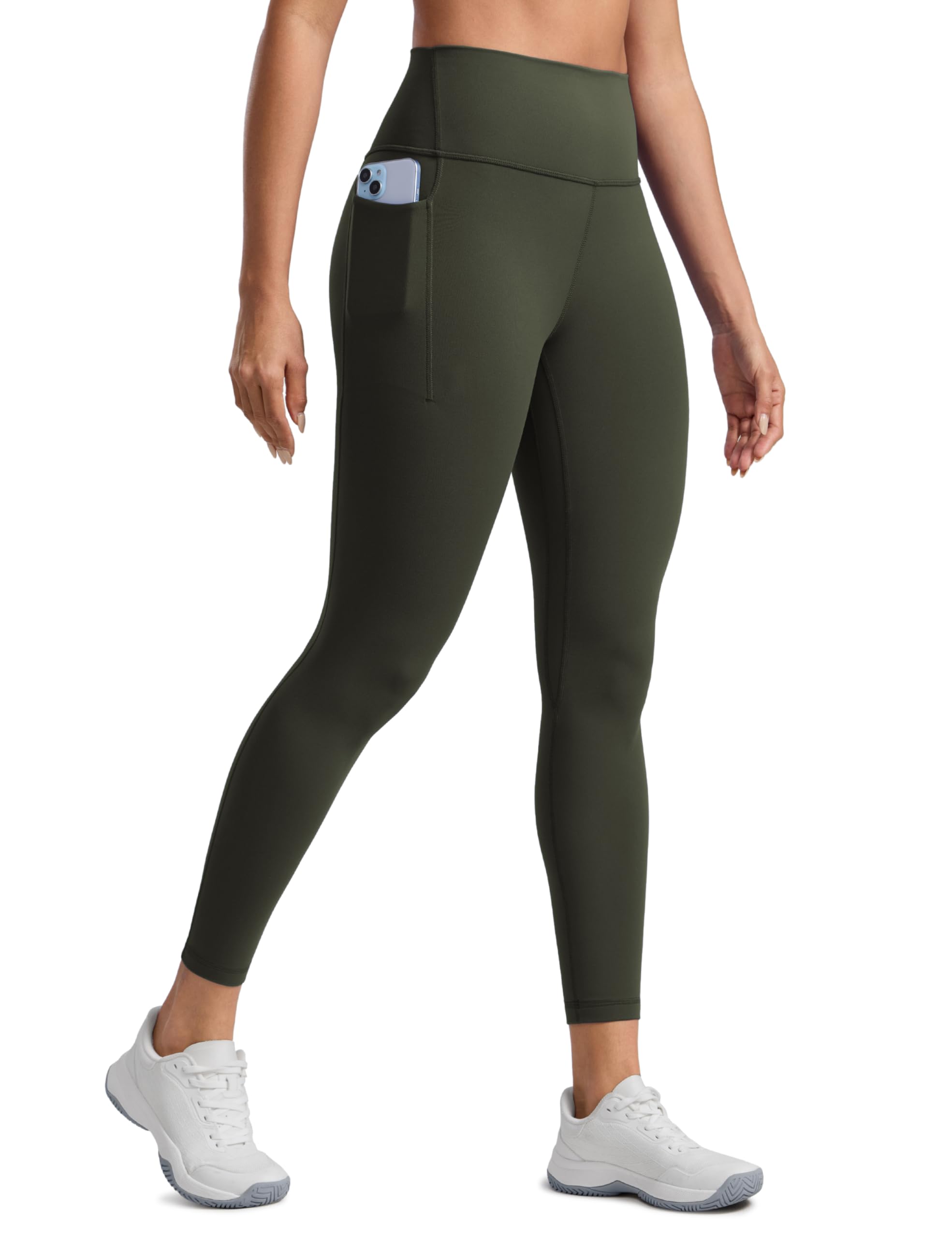 CRZ YOGA Butterlift Workout Leggings Pockets 25 - High Waist Pilates Athletic Gym Womens Yoga Pants Buttery Soft