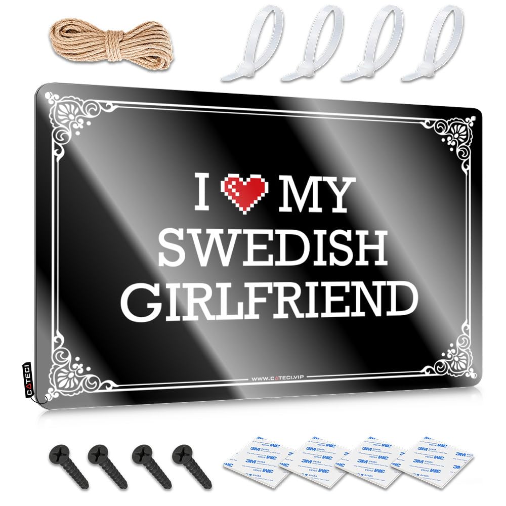 Gorgeous Farmhouse Signs, Bar Stuff Haves I Love My Swedish Girlfriend | Farmhouse Pool Bar Decor(20X30CM)