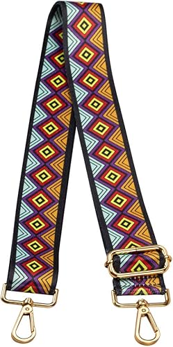 ZANQANO - Correa de repuesto para bolsa bandolero, ajustable, estilo guitarra, multicolor