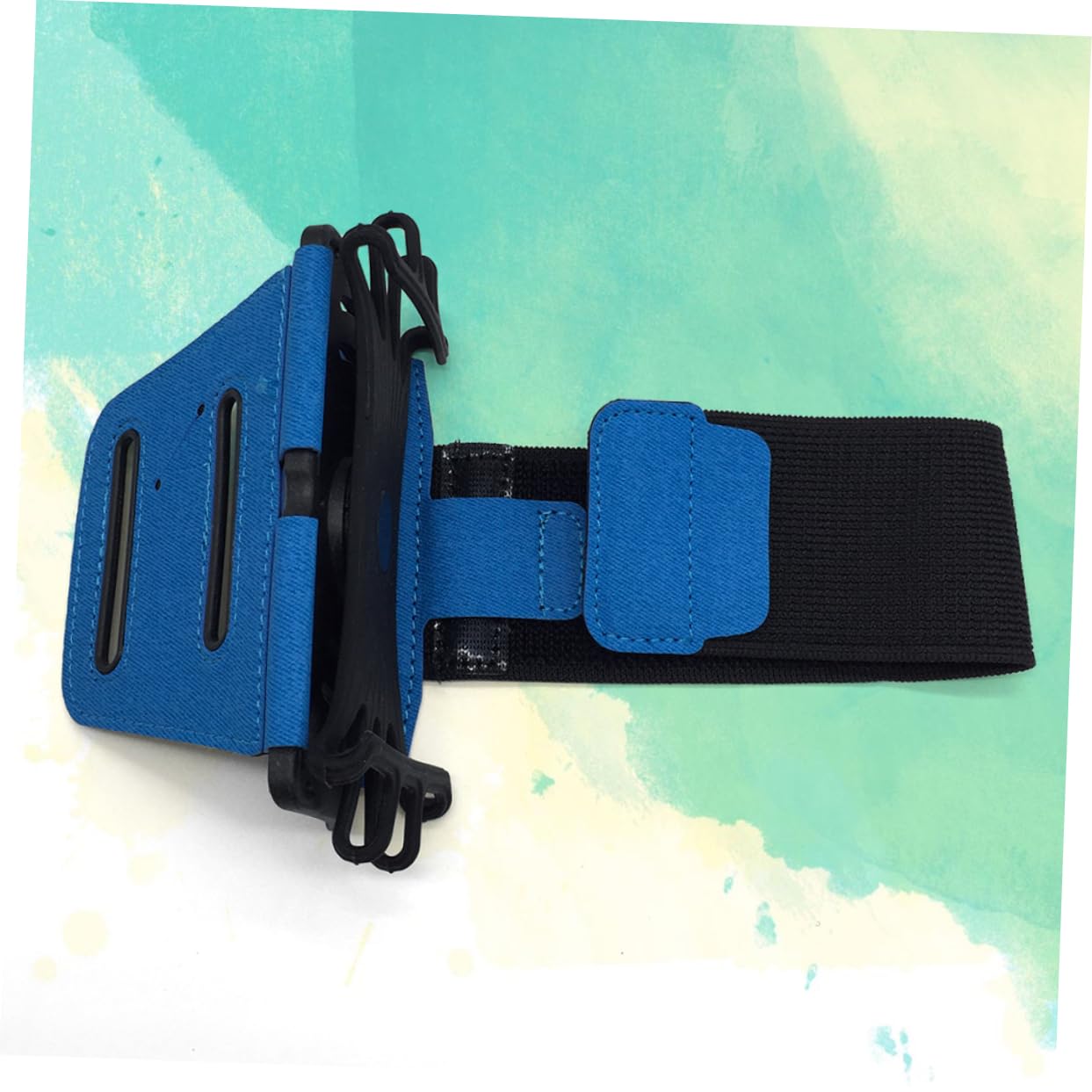 2pezzi Supporto Per Cellulare Da Braccio Rotazione Gradi Cintura Per Sport All Aperto Accessorio Per Corsa e Attività Fisica e Comodo Blu