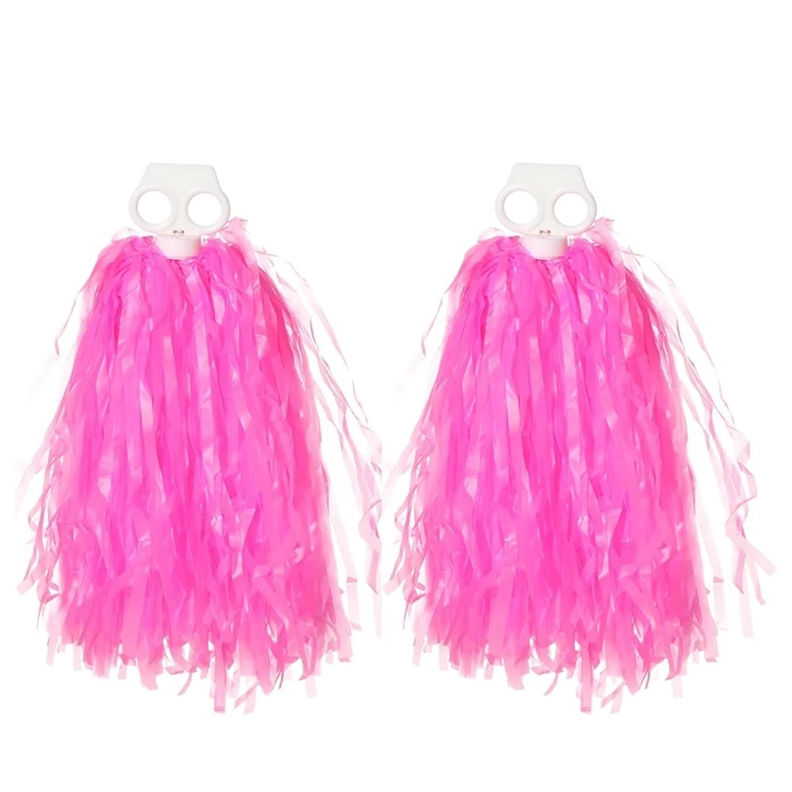 Aiqijohi Girls Color 13 Cheerleader Pom Poms 1Pair Rainbow Plastic Cheerleader Pompoms Cheer Refueling Props Cheerleading Pom Ppom