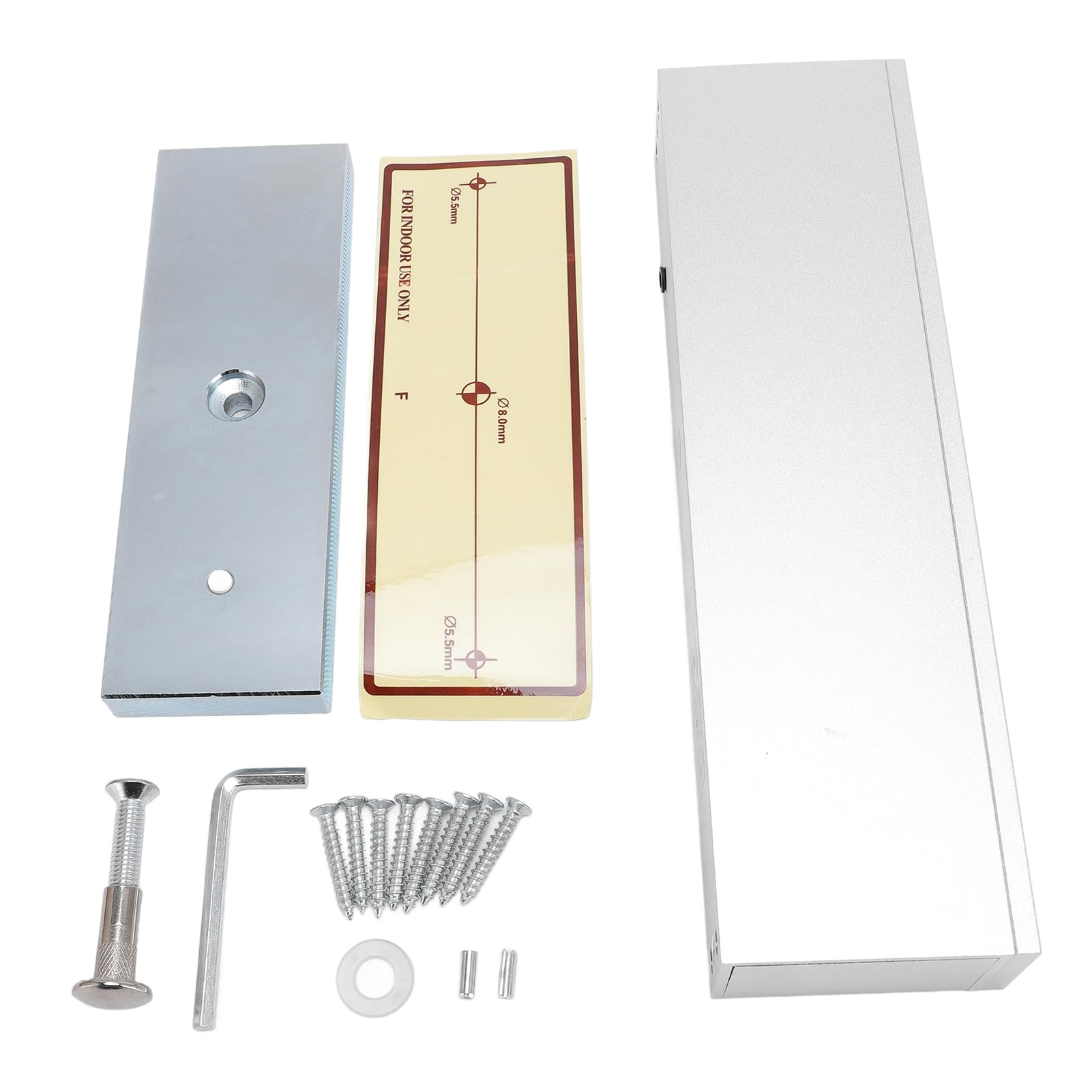 YUYTE Cerradura Magnética Eléctrica con Fuerza de Retención de 1200 Libras, Modo NC a Prueba de Fallas de 12 V para Puertas de Metal, Madera y Vidrio - de Control de Acceso Seguro
