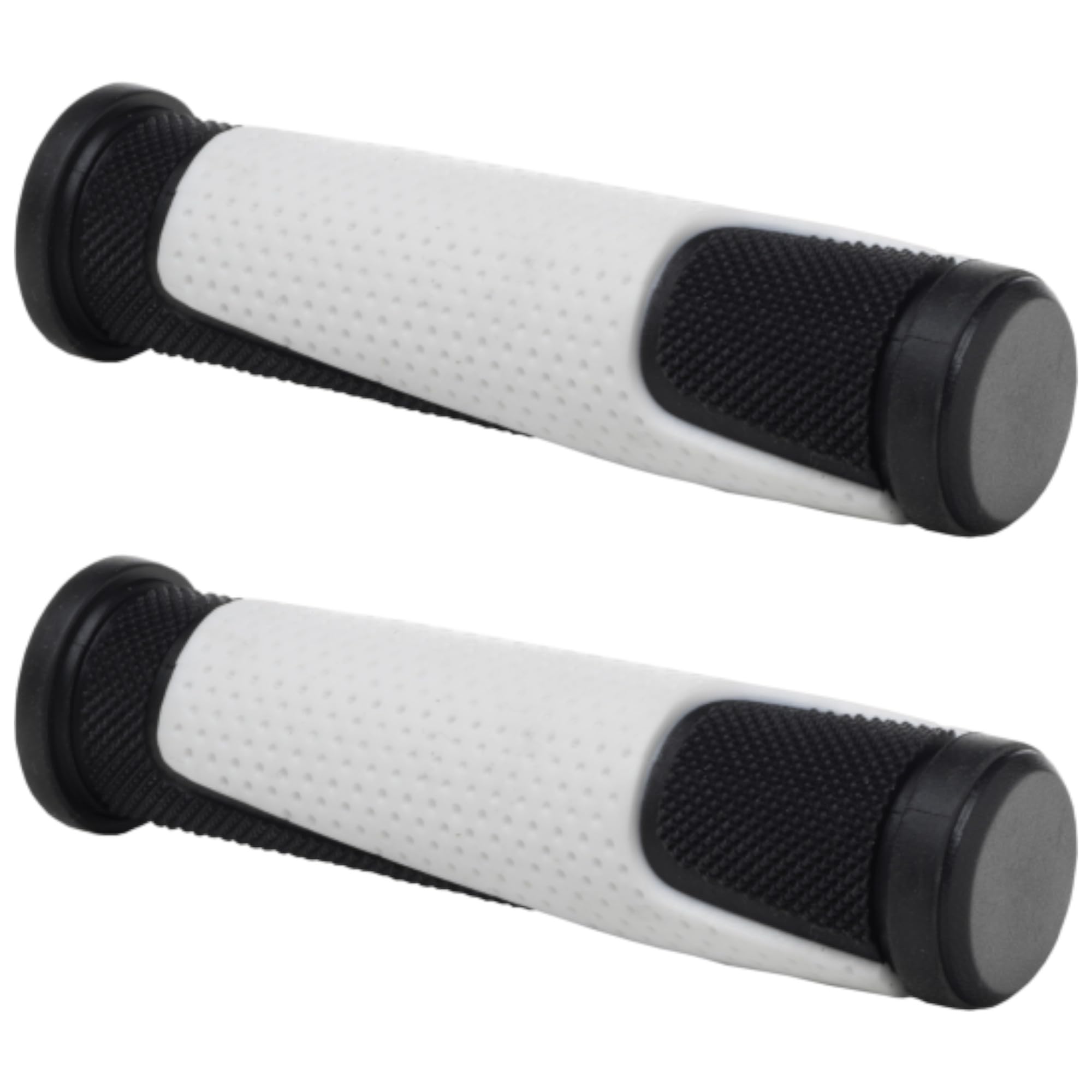 cyclingcolors Bicycle Handle 125 mm Diameter 22 mm Dual Density Soft Unisex Handlebar Mountain Bike Road Scooter Cycle White