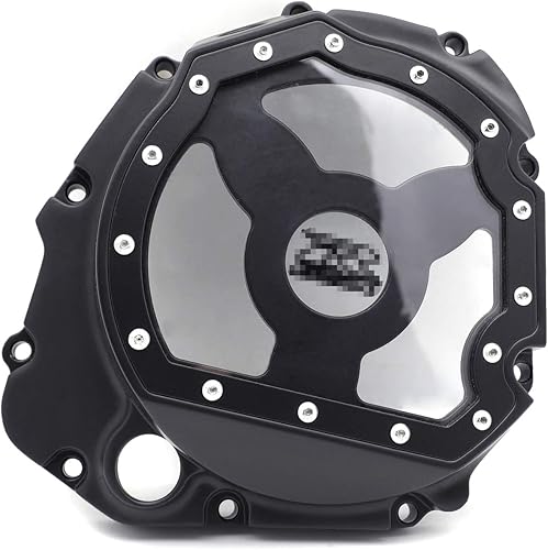 Miniatura 6 de HTTMT - Protector de cubierta de embrague de motor transparente de vidrio negro compatible con motocicleta GSXR 600 10002000-2005 GSX-R 750