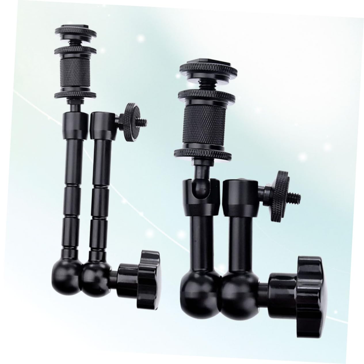 2piezas Brazo Articulado para Cámara y Monitor LCD Brazo De Soporte De Fricción para Luces Led y Monitor