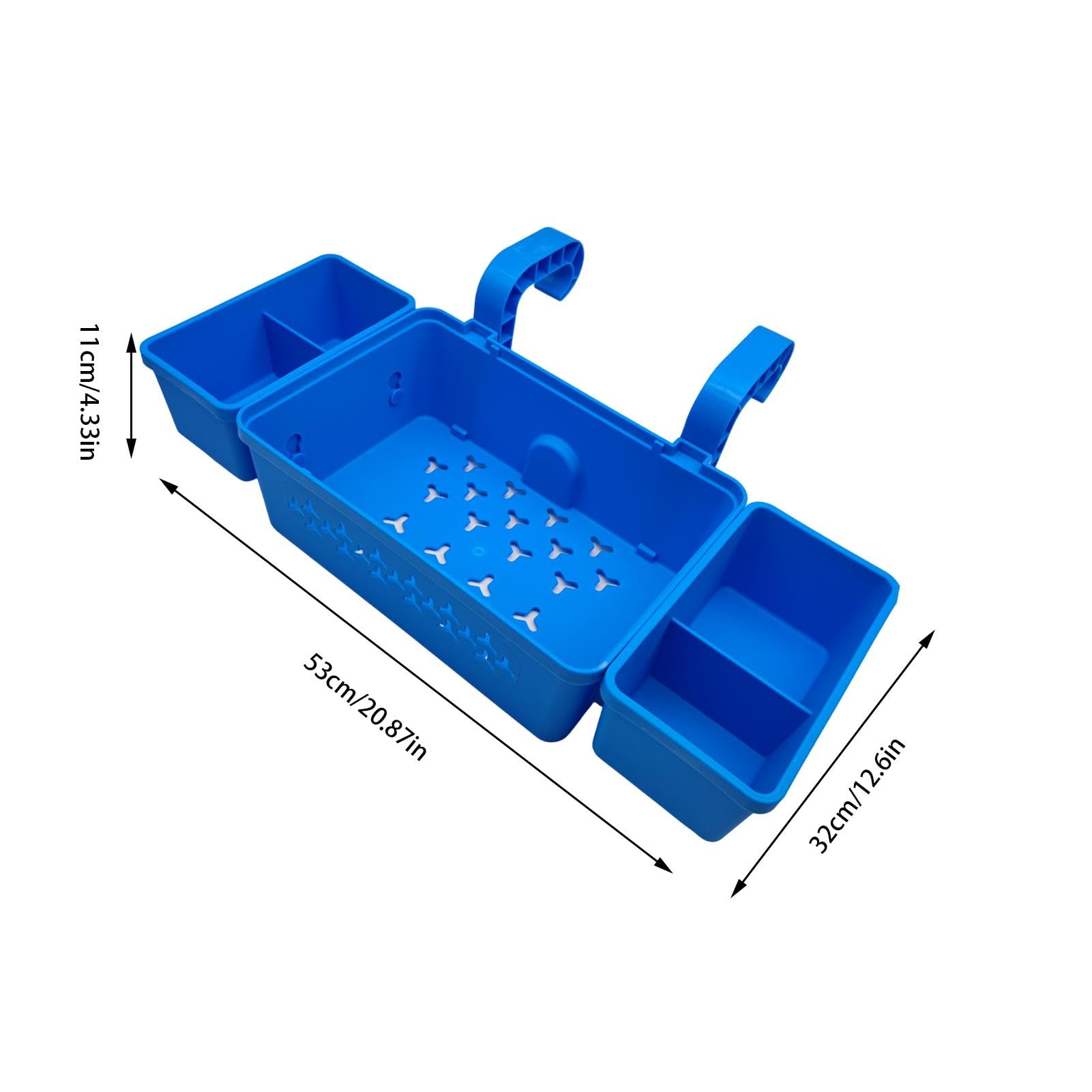 Panier De Rangement Latéral Pour Piscine Hors Sol - Organisateur Robuste En ABS Avec Support Réglable