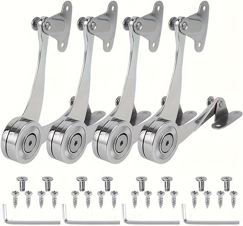 Adjustable Hydraulic Randomly Stop Hinges Support Rod for Kitchen Wardrobe Cabinet Polish Hinge Lift Up Flap Stay Hardware Tools(2pcs)