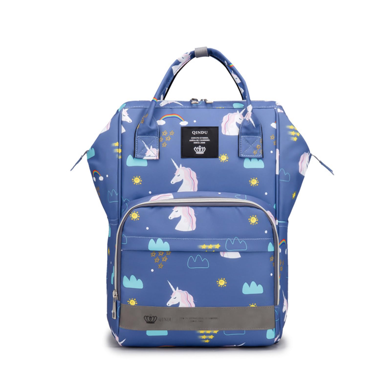 SONARIN High Capacity Multifunctional Baby Changing Bag Backpack,Stylish Waterproof Diaper Bag Portable Travel Nappy Changing Bag Maternity Bag with Stroller Straps(Horse)