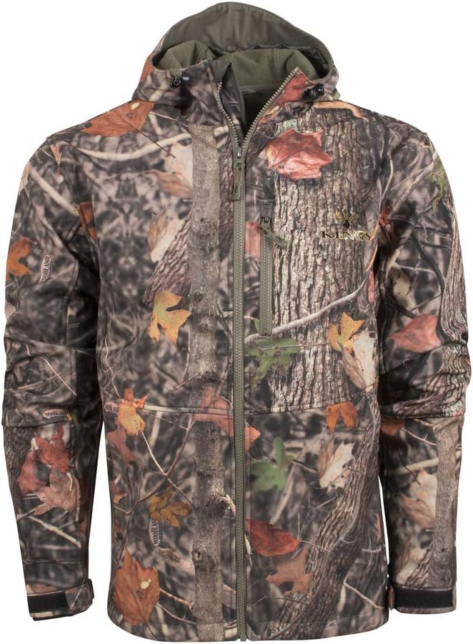 King's Camo KC1650 Men's KC1 Soft Shell Hooded Hunting Jacket