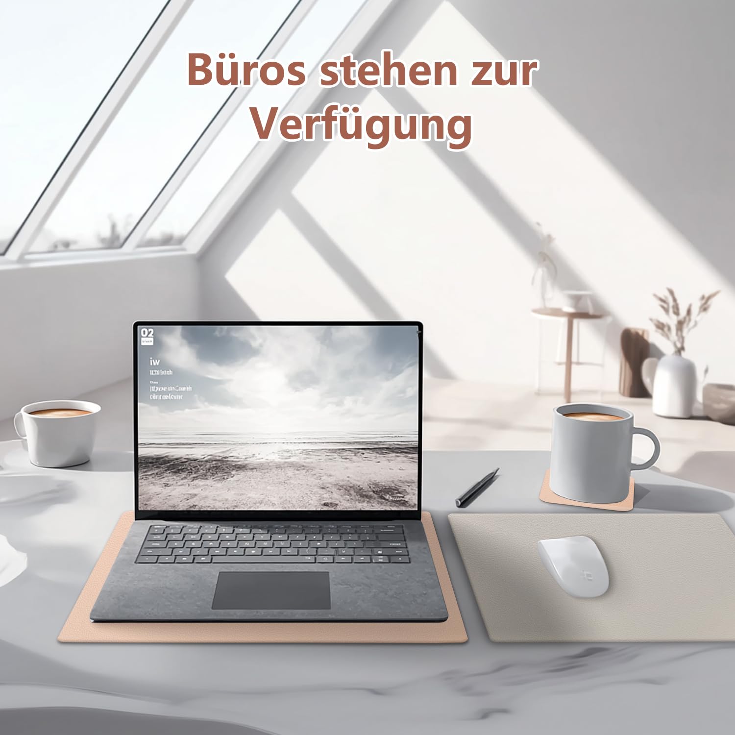 HELI MIAO Tischsets Abwaschbar 6er Set - Doppelseitige Platzsets & Untersetzer aus Lederoptik… – Ansicht 7