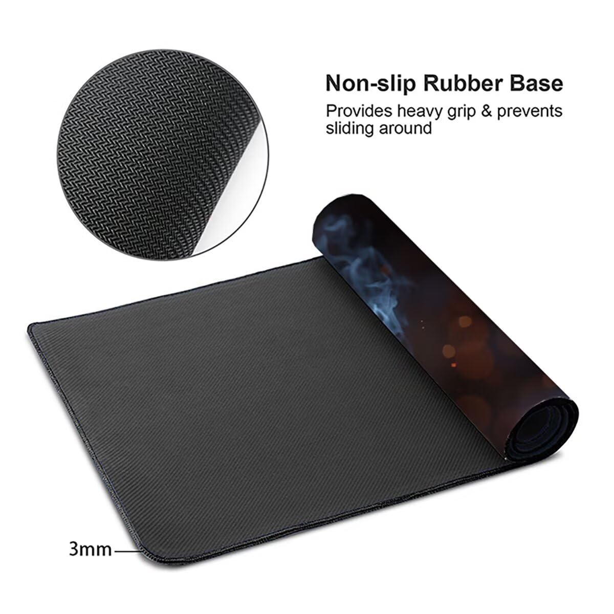 Tappetino per Mouse Gaming XXL 1200x600x3mm– Ufficio Mousepad Grande – Migliora la Velocità e la Precisione Tenuta Stabile Sottomano per Ufficio e Casa Accessori Scrivania Drago PjY11059 N-U